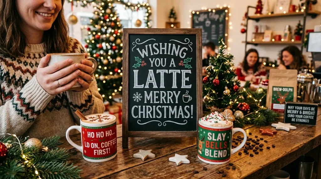Cute Christmas Coffee Puns