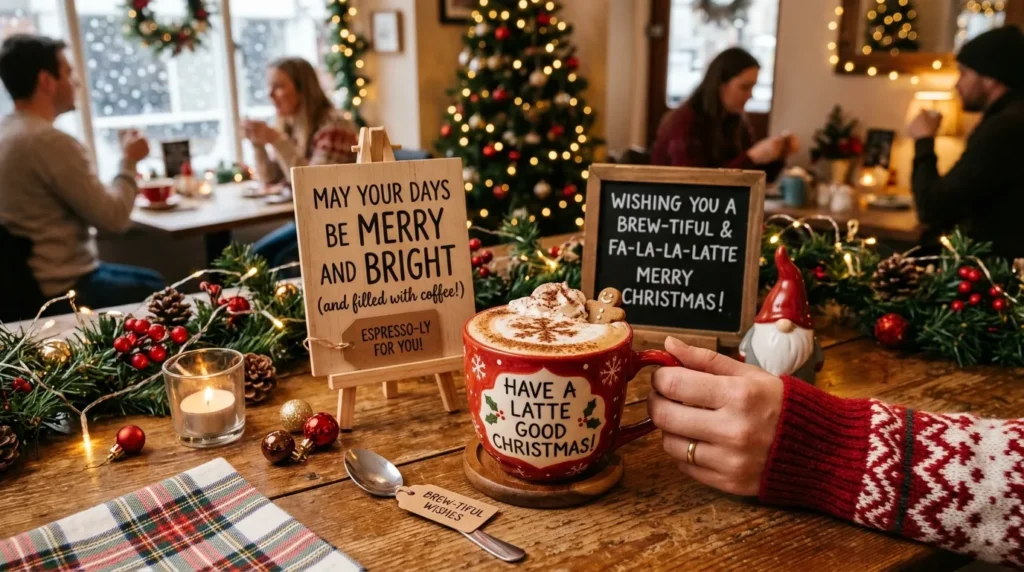 Romantic Christmas Coffee Puns