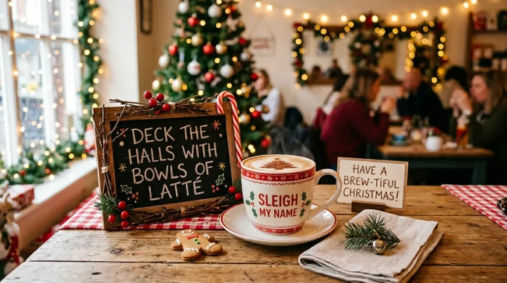 Sarcastic Christmas Coffee Puns