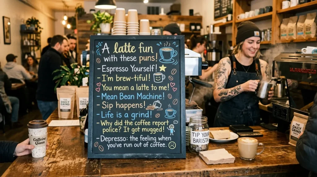 Cute Caffeine Puns
