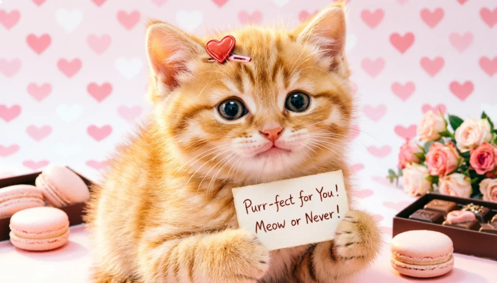 Cute Cat Valentines Day Puns