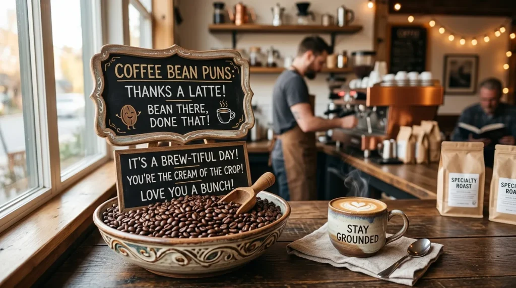 Cute Coffee Bean Puns