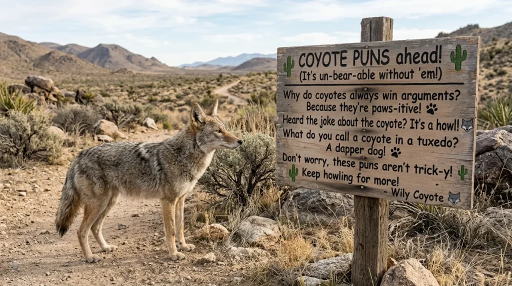 Cute Coyote Puns