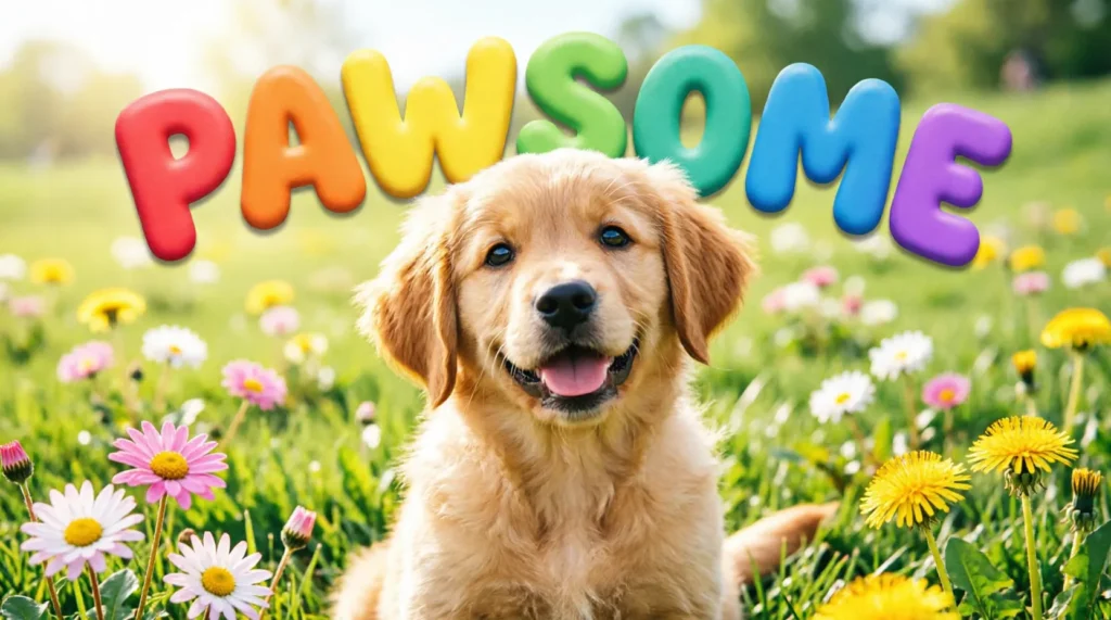 Dog Words Like Pawsome (One Word Dog Puns)