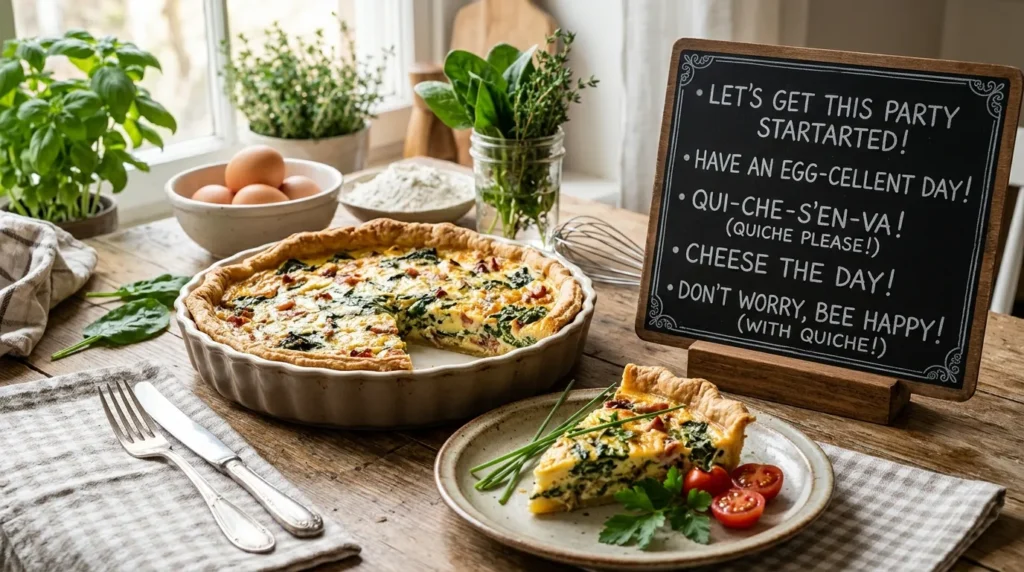 Funny Quiche Puns