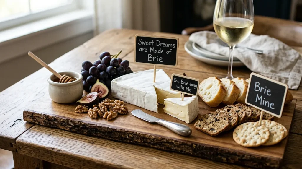 Romantic Brie Puns