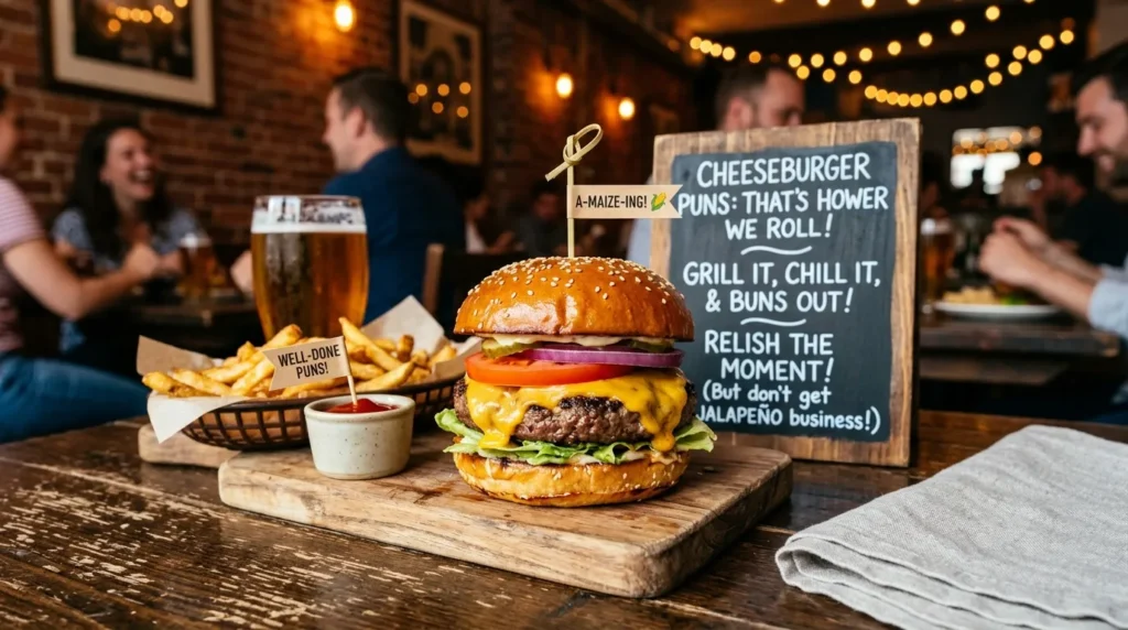 Romantic Cheeseburger Puns