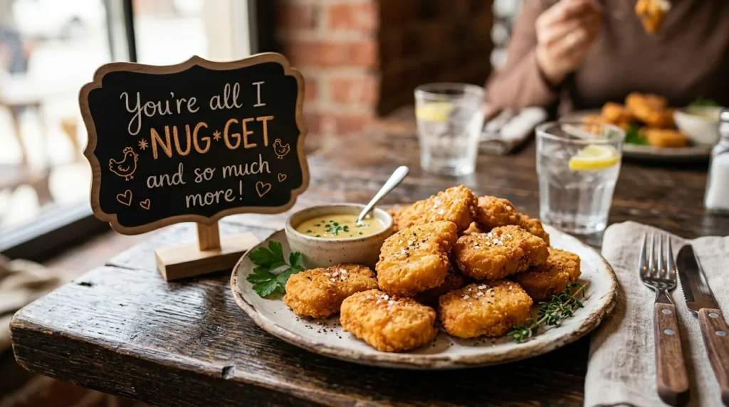 Romantic Chicken Nugget Puns