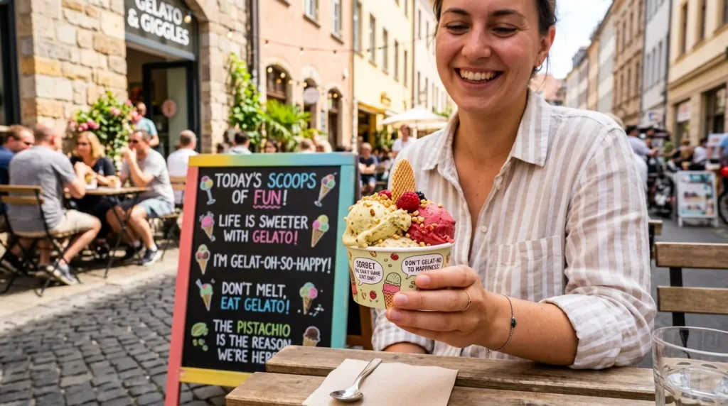 Romantic Gelato Puns