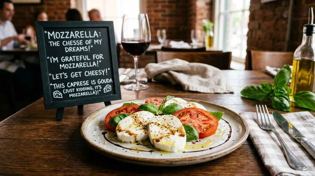Romantic Mozzarella Puns