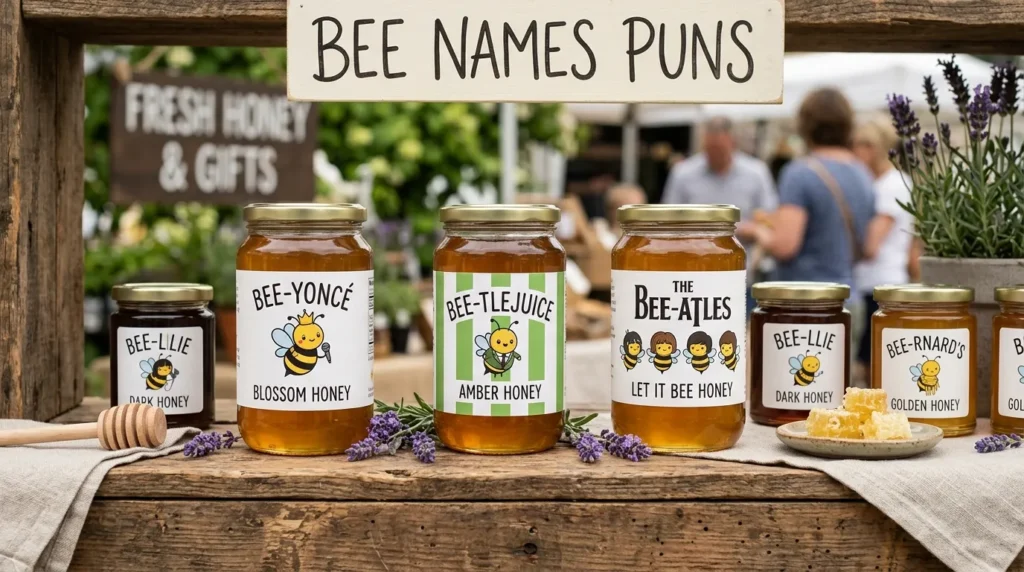 Sarcastic Bee Names Puns