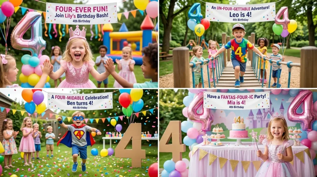 Cute 4th Birthday Puns