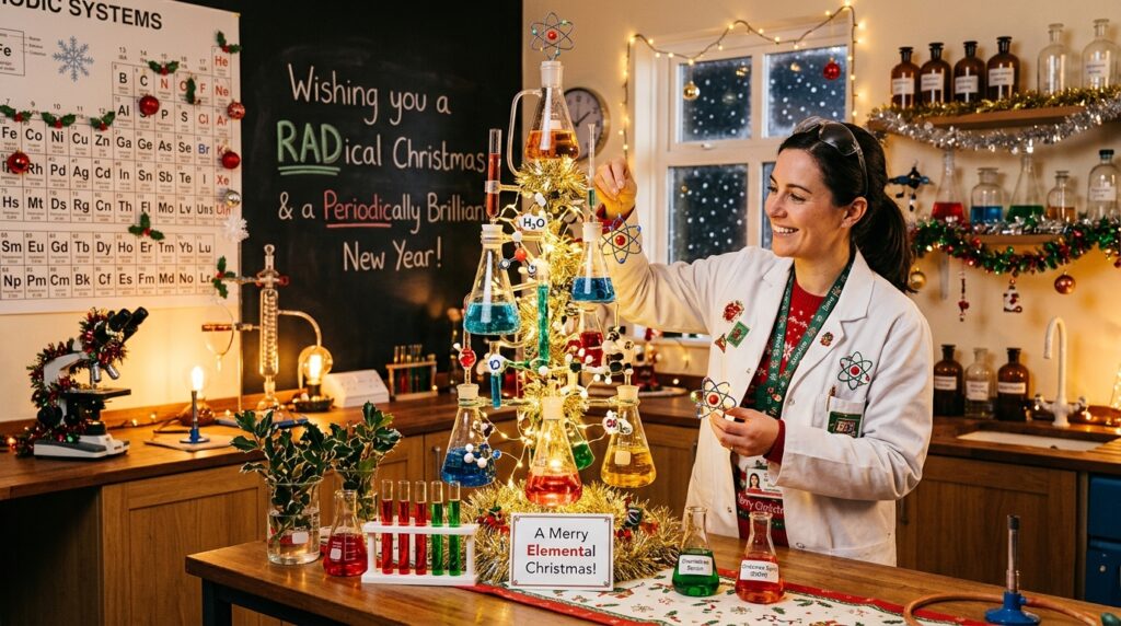 Cute Christmas Science Puns