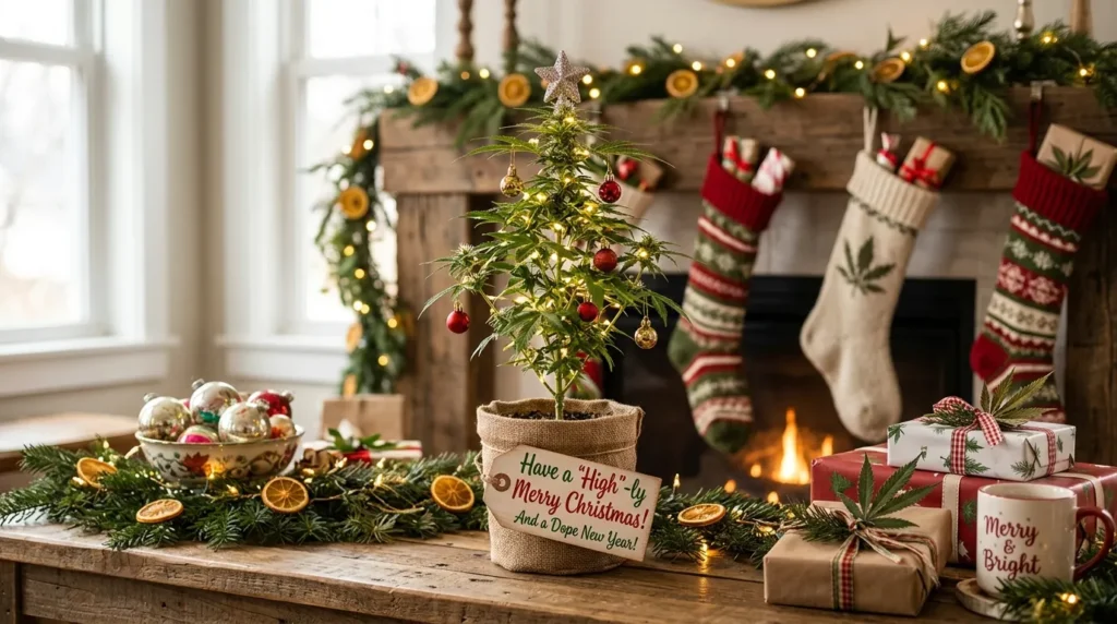 Cute Christmas Weed Puns