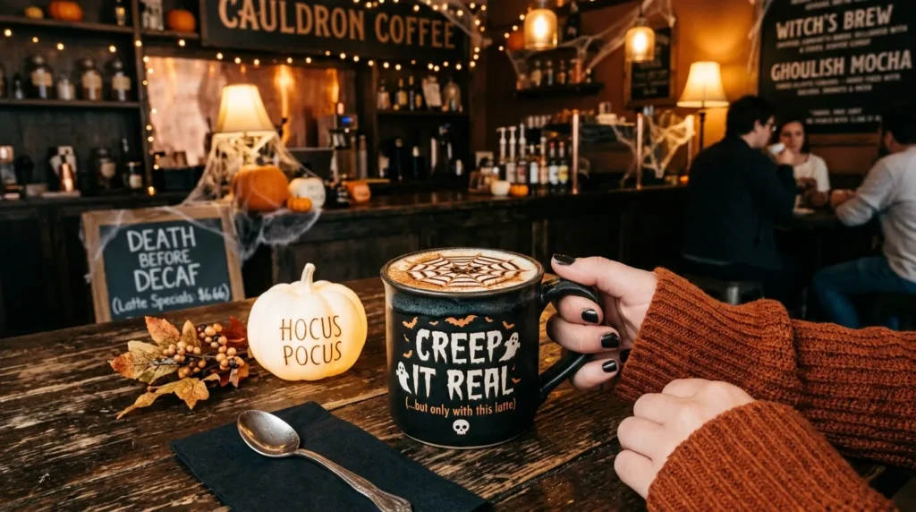 Cute Halloween Coffee Puns