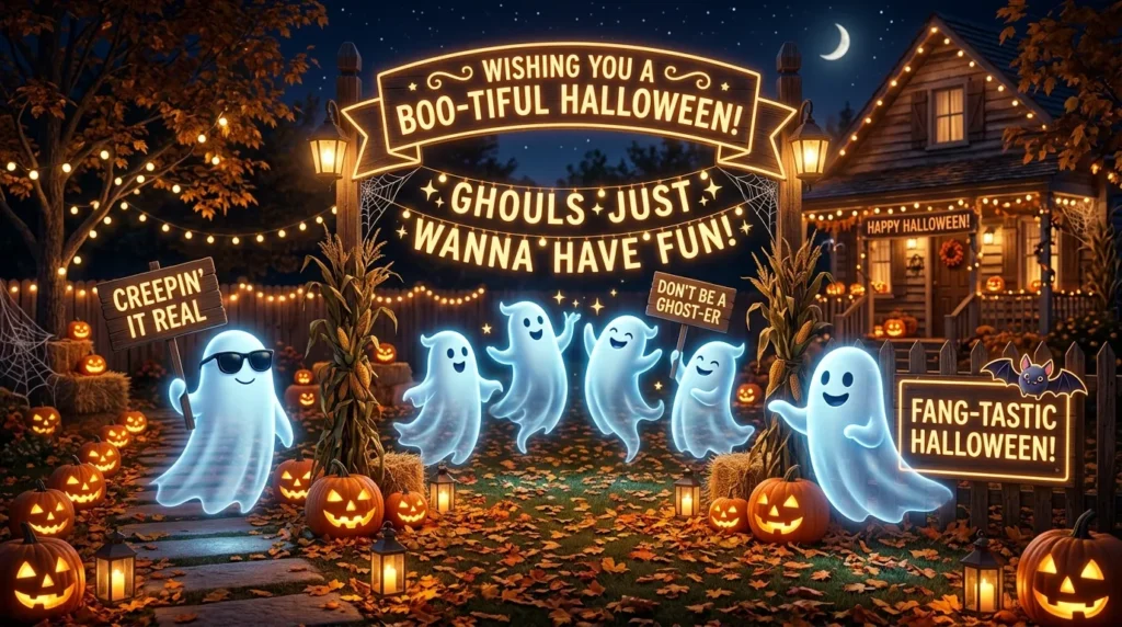 Cute Halloween Ghost Puns