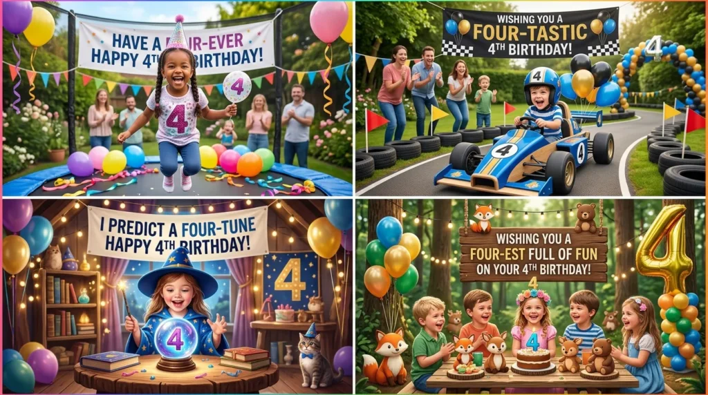 Funny 4th Birthday Puns