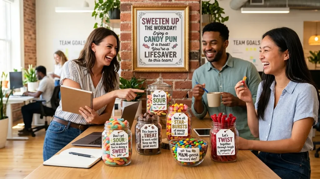 Funny Candy Puns for Work