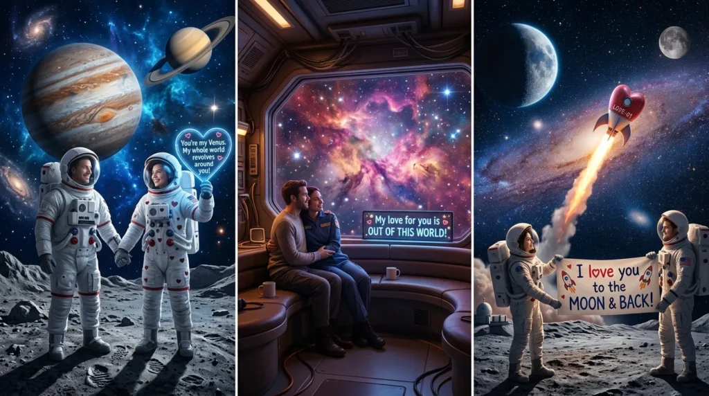  Funny Space Valentines Puns 