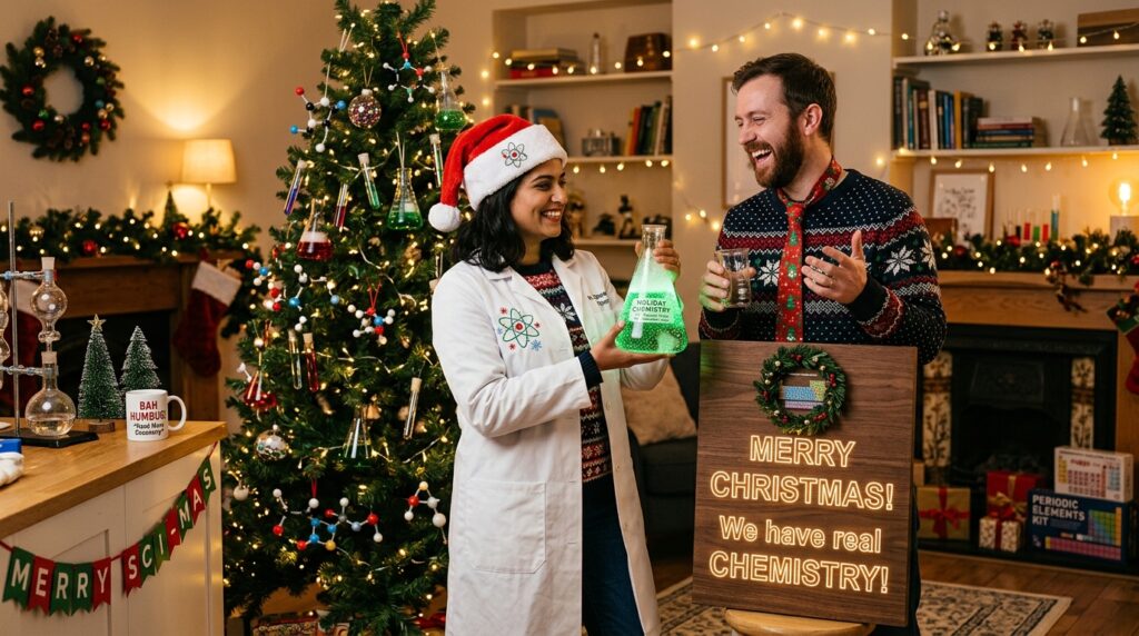 Romantic Christmas Science Puns