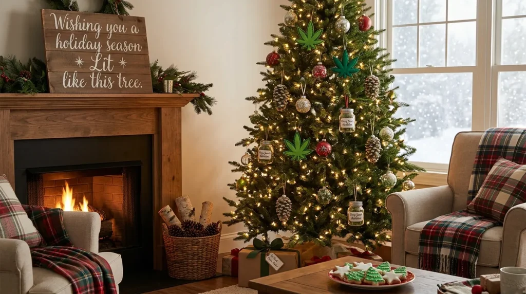 Romantic Christmas Weed Puns