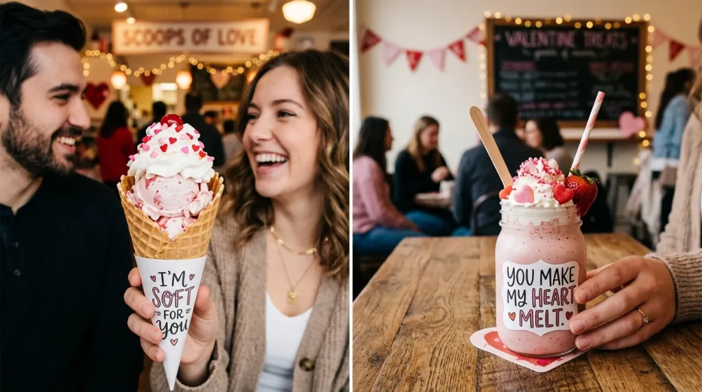 Romantic Ice Cream Valentines Puns