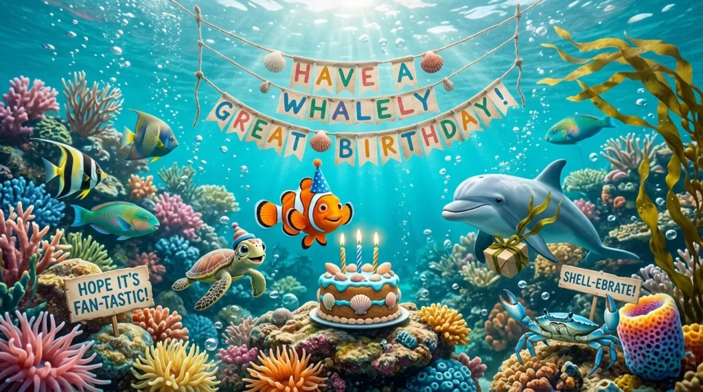Romantic Ocean Birthday Puns