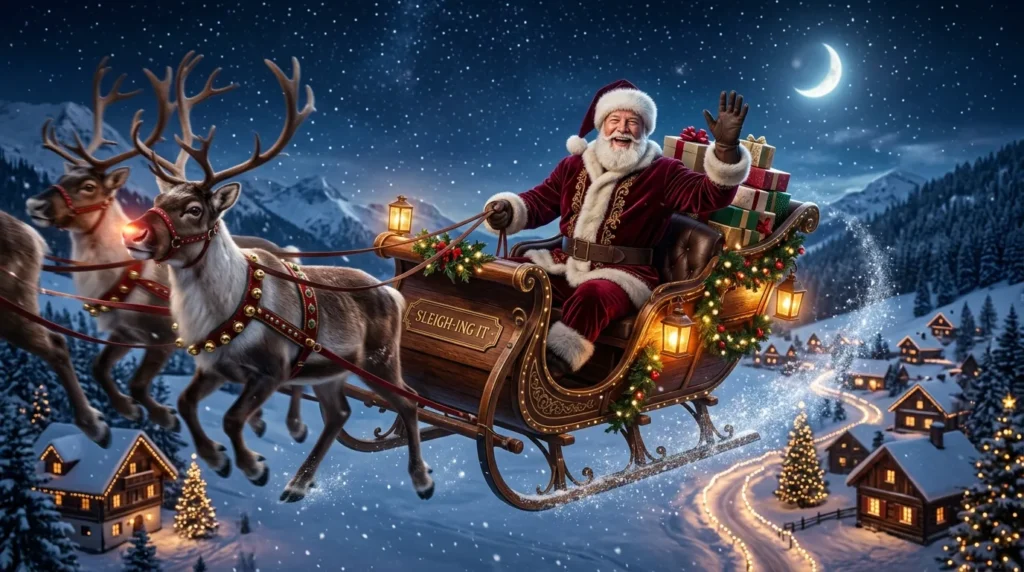Romantic Santa Claus Puns
