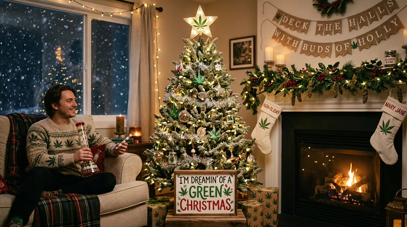 christmas weed puns
