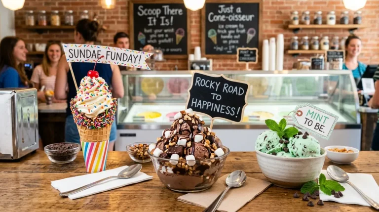 Humor ice cream puns