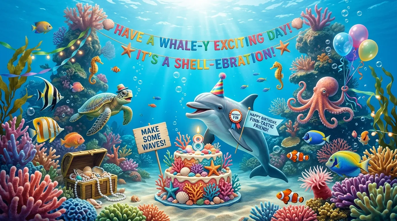 Ocean Birthday Puns